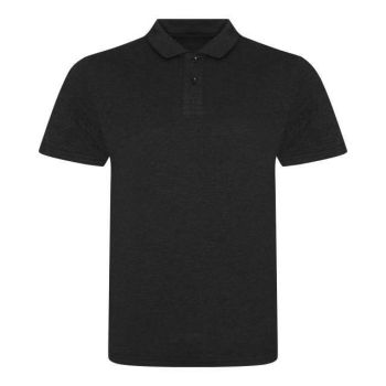 TRI-BLEND POLO Heather Black L