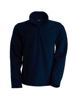 ENZO - ZIP NECK MICROFLEECE JACKET Navy L