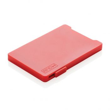 Puzdro na viacerých kariet s RFID ochranou červená