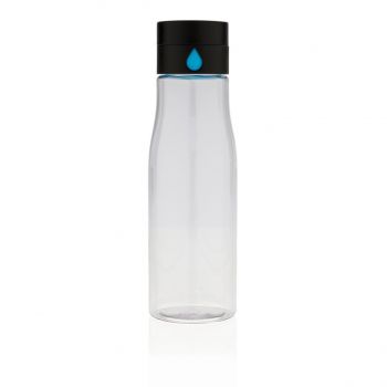 Tritanová fľaša Aqua sledujúci pitný režim priehľadné