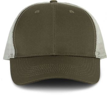 OEKOTEX CERTIFIED TRUCKER CAP Khaki/Light Grey U