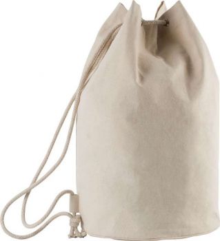 COTTON SAILOR-STYLE BAG WITH DRAWSTRING Natural U