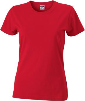 James & Nicholson | Dámské tričko Slim Fit red XL