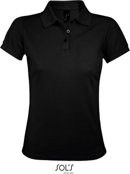 SOL'S | Dámské piqué polo z těžké bavlny black XXL