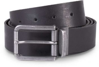 RAW EDGE LEATHER BELT - 35MM Black U