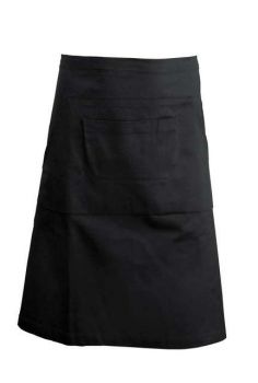 COTTON LONG APRON Black U