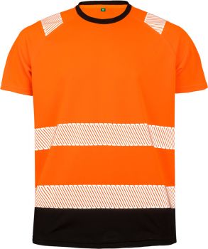 Result Recycled | Bezpečnostní tričko fluorescent orange/black 2XL/3XL