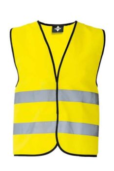 SAFETY VEST "WOLFSBURG" - BLACK HEM Yellow XL