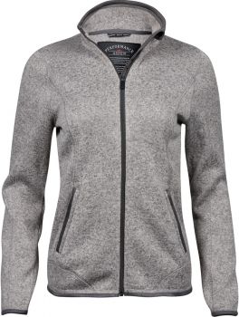 Tee Jays | Dámská pletená fleecová bunda grey melange M