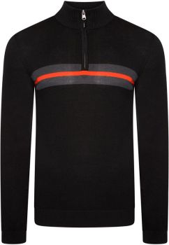 DARE2B Elite | Pletený svetr s 1/4 zipem black/amber glow S
