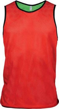 MULTI-SPORTS REVERSIBLE BIB Sporty Red/Fluorescent Green L/XL