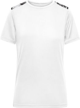 James & Nicholson | Dámské sportovní tričko white/black printed L