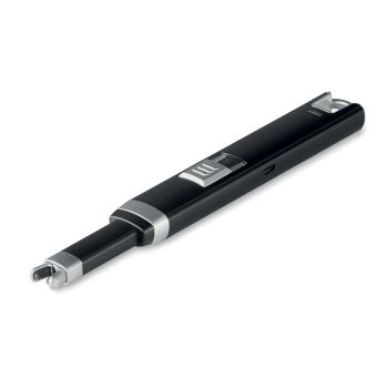 FLASMA PLUS Velký USB zapalovač black