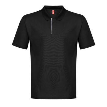 THC DYNAMIC. Pánske technické polo tričko Čierna 3XL
