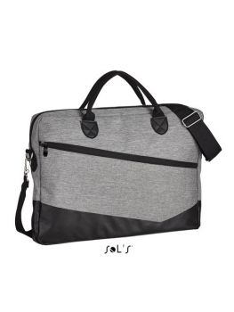 SOL'S MANHATTAN - 600D POLYESTER BRIEFCASE Grey Melange U