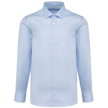 MEN'S LONG-SLEEVED TWILL SHIRT Essential Light Blue L