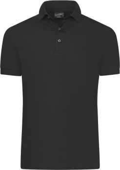 James & Nicholson | Pánské Slim Fit žerzejové polo black L