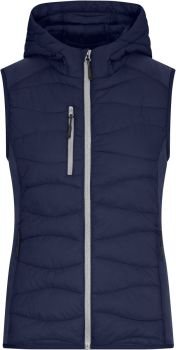 James & Nicholson | Dámská strečová fleecová vesta navy/navy XL