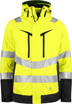 ProJob | 3-v-1 bezpečnostní bunda hi vis yellow/black XS