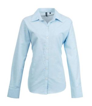 WOMEN'S LONG SLEEVE SIGNATURE OXFORD BLOUSE Light Blue S