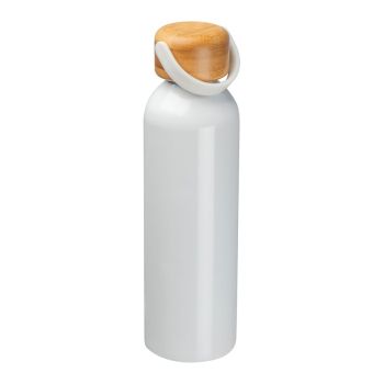 Fľaša z recyklovaného hliníka biela