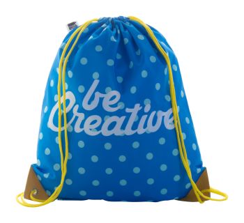 CreaDraw Plus RPET taška na šnúrku na zákazku žltá , white