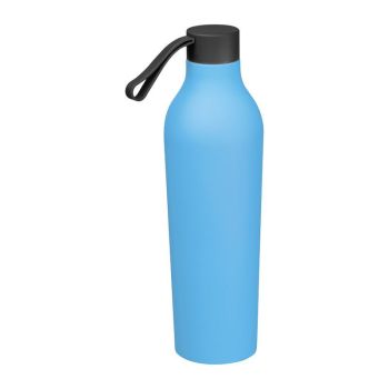 Pogumovaná fľaša na pitie, 750 ml light blue