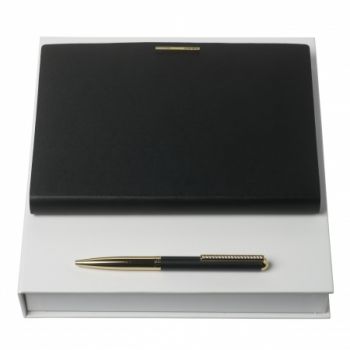 Set Barrette Noir (ballpoint pen & note pad A5)
