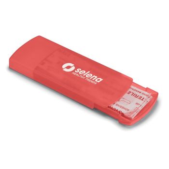 EVAN Náplasti v krabičce Transparentní Červená