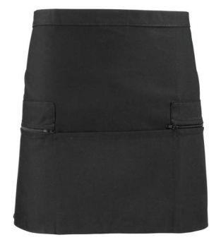 ZIP POCKET WAIST APRON Black U