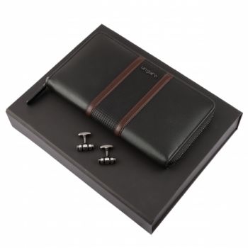 Set Taddeo Black (travel purse & cufflinks)
