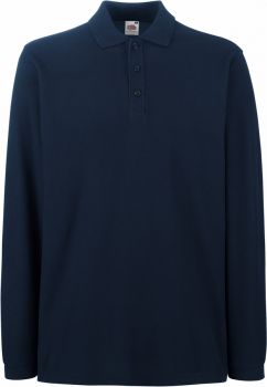 F.O.L. | Piqué polo s dlouhým rukávem deep navy M