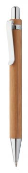 Bashania Black bambusové guľôčkové pero natural