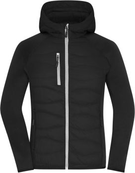 James & Nicholson | Dámská hybridní bunda black/black XXL