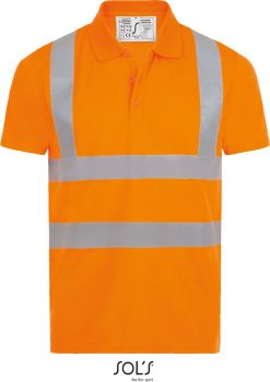 SOL'S | Bezpečnostní polo neon orange 5XL