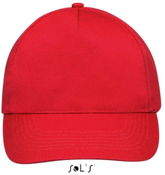 SOL'S SUNNY - FIVE PANEL CAP Red U