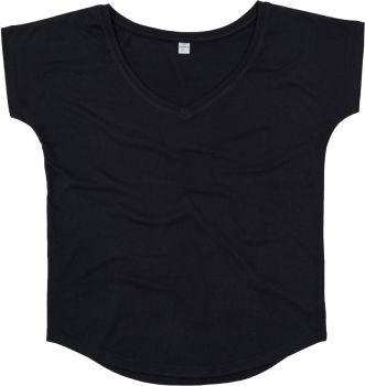 Mantis | Dámské tričko "Loose Fit" s výstřihem do V black M