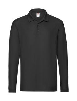 Premium Long Sleeve polokošeľa black  XXL