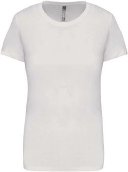 LADIES' SHORT SLEEVE CREW NECK T-SHIRT White L