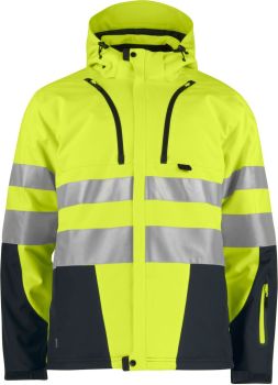 ProJob | 3-vrstvá bezpečnostní softshellová bunda hi vis yellow/black M