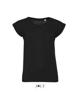 SOL'S MELBA - WOMEN’S ROUND NECK T-SHIRT Deep Black L