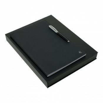 Set CERRUTI 1881 Black (fountain pen & note pad A4)