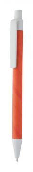 Ecolour guľôčkové pero orange , white