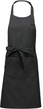 Kariban | Zástěra s laclem "Sommelier" dark grey onesize