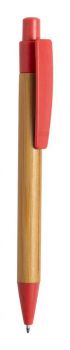 Sydor bamboo ballpoint pen red , natural
