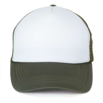 TRUCKER MESH CAP - 5 PANELS White/Grape Leaf U