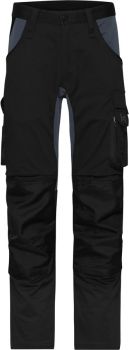 James & Nicholson | Pracovní elastické kalhoty black/carbon (25)