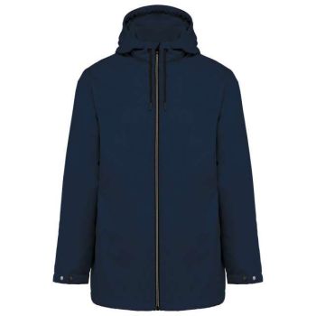 UNISEX HOODED JACKET WITH MICRO-POLARFLEECE LINING Navy L