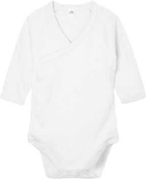 Babybugz | Dětské zavinovací body s dlouhým rukávem white 6-12