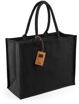 Westford Mill | Jutová nákupní taška "Classic" black/black onesize